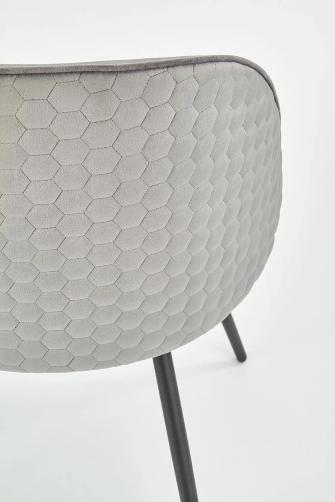Scaun K395 velvet gri