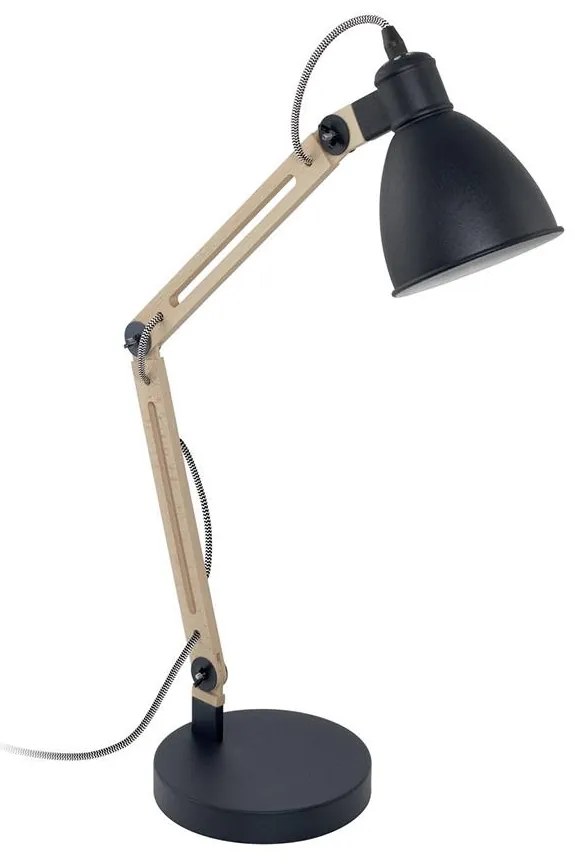 Eglo 96958 - Lampa de masa TORONA 1 1xE14/60W/230V negru
