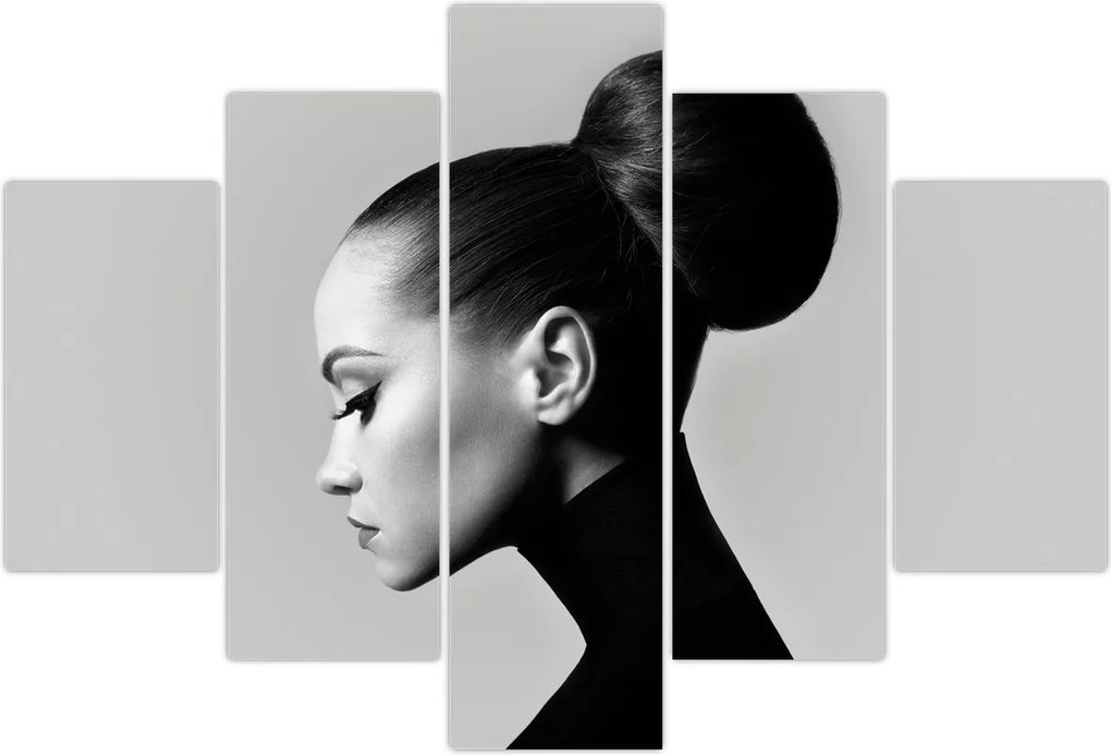 Tablou - Profilui femeii frumoase (150x105 cm)