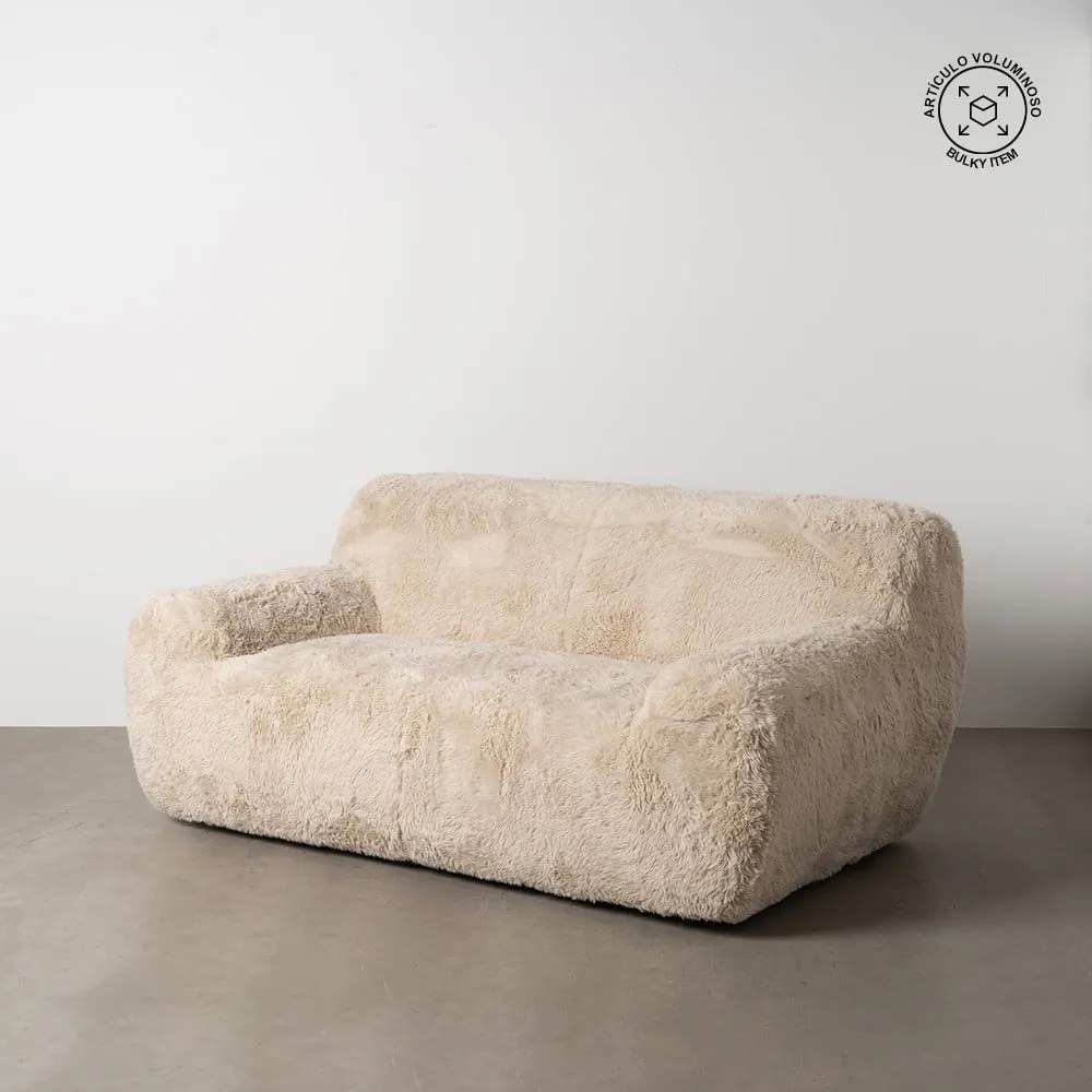 Canapea bej 185 cm Teddy – Ixia