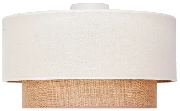 Duolla - Plafonieră BOHO 1xE27/15W/230V d. 45 cm bej/maro