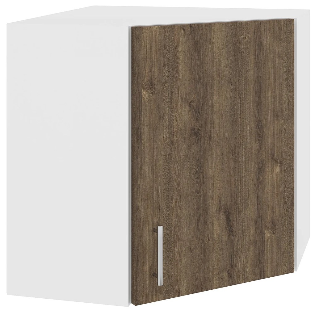 Corp Superior Colt Karo, Stejar Bronz/Alb, 60 x 60 x 60 cm