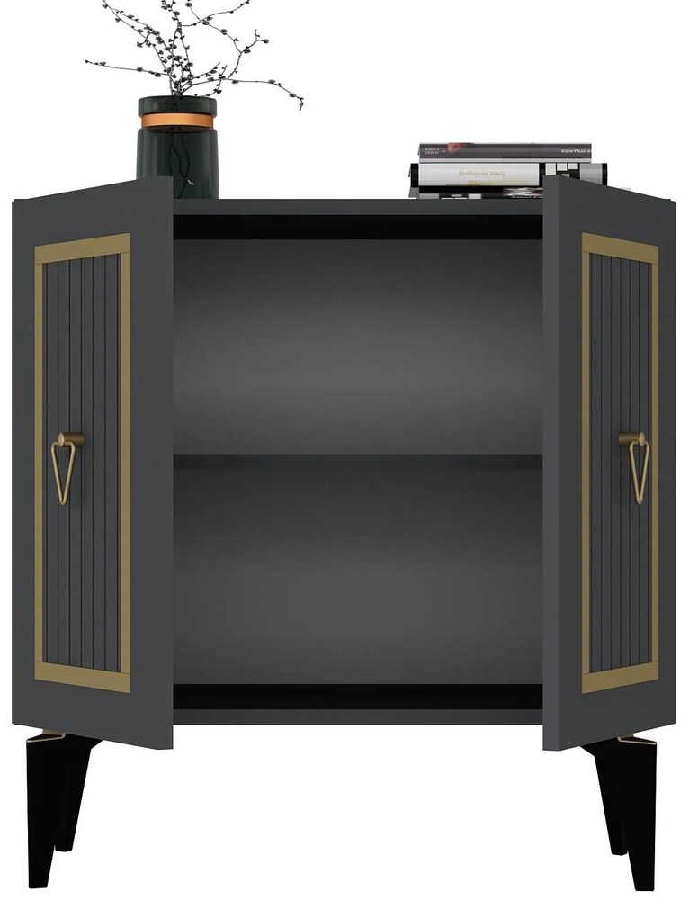 Dulap Lideke 3 (antracit + auriu) . 1093349