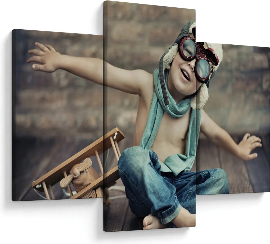 Tablou - Tânăr aviator (90x60 cm)