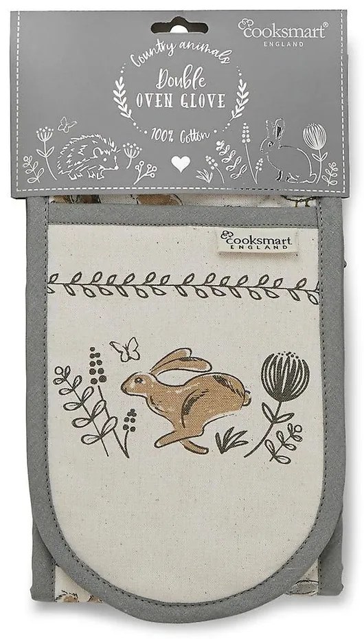 Suport dublu din bumbac Cooksmart ® Country Animals