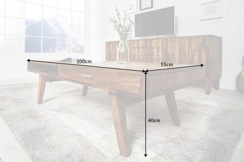 Masuta din lemn Retro 100cm Sheesham