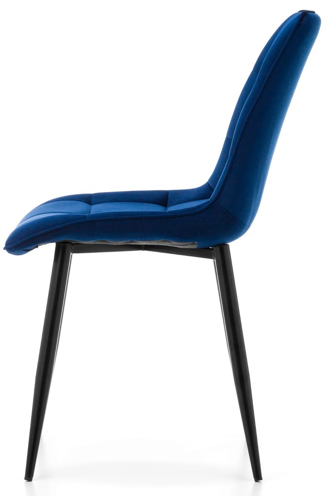 JAKS SCAUN DE SUFRAGERIE CHIC VELVET ALBASTRU