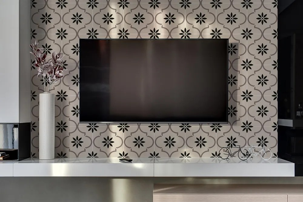 Panou decorativ bucatarie Model de flori arabe