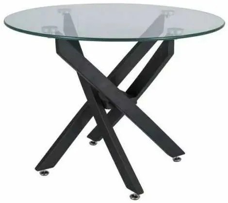 Măsuță de cafea Seward, transparent / negru