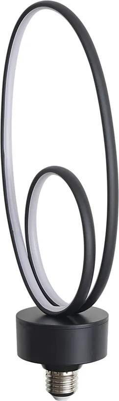 Bec decorativ LED E27 negru 6W 450 lm 3000K