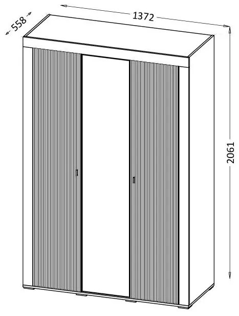Dulap de haine Mossana MO2 (cashmir). 1096824