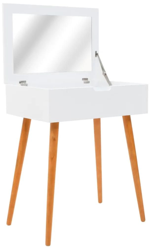 245751 vidaXL Masă de toaletă cu oglindă, MDF, 60 x 40 x 75 cm