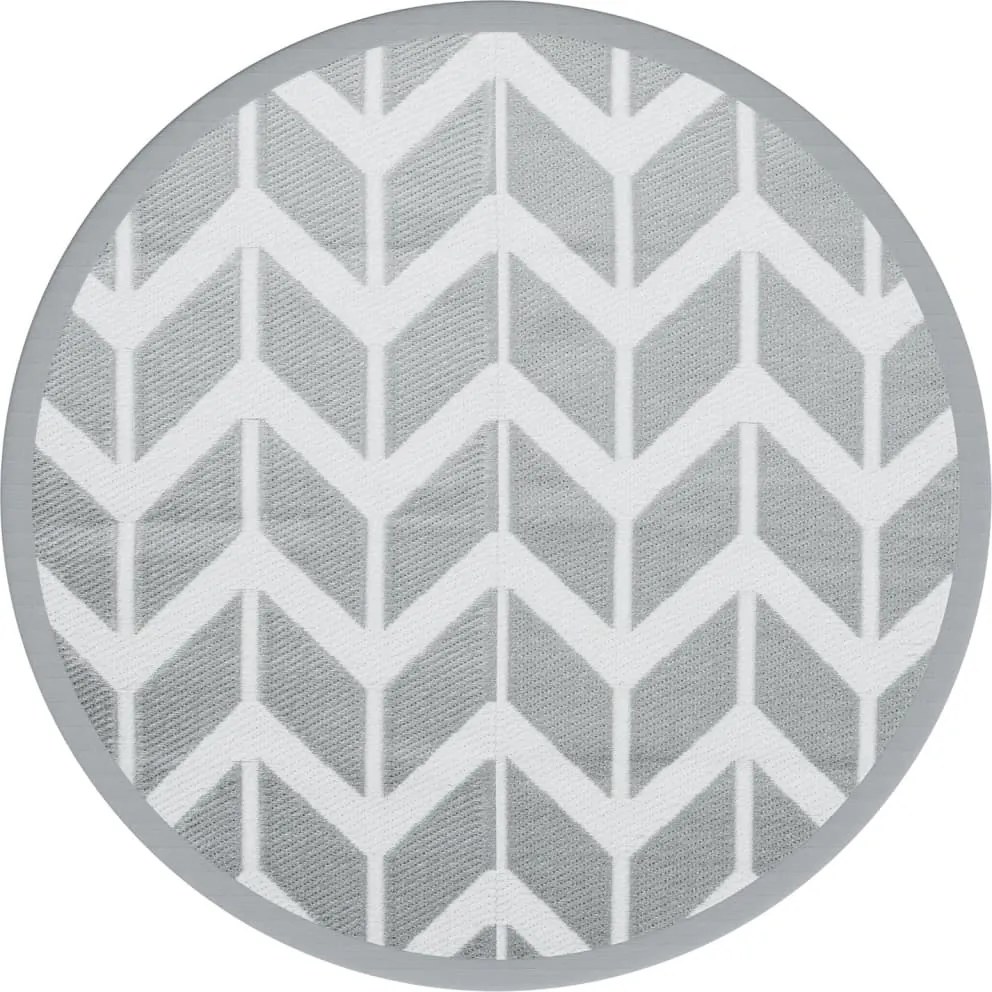 vidaXL Covor de exterior, ARAKIL gri, Ø160 cm, PP