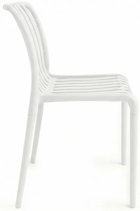Scaun din plastic TREGO, alb