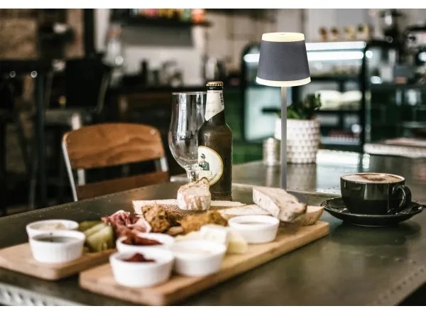 Globo 58433G - Lampă de birou LED RIDLEY, 4,6W, 3000K, gri, dimabilă