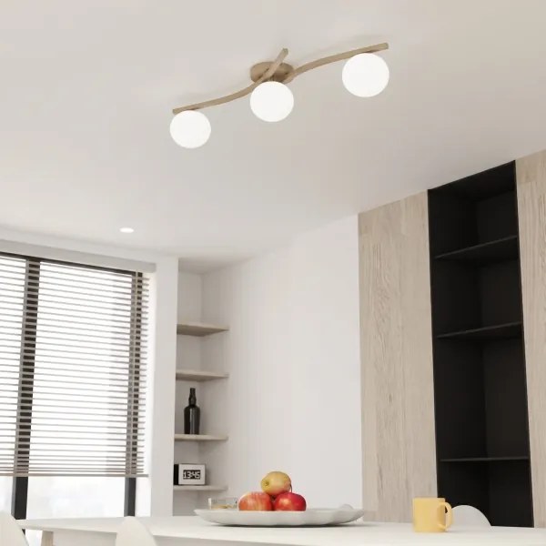 Plafonieră OPUS 3xE14/10W/230V bej/alb