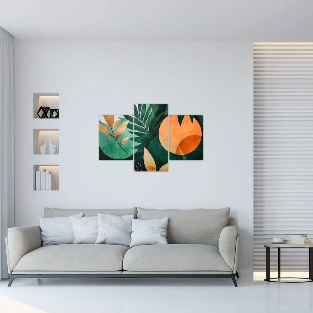 Tablou - Motive naturale geometrice (90x60 cm)