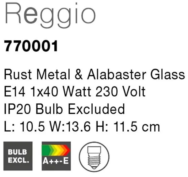 Aplica perete finisaj rustic Reggio NVL-770001