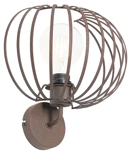 Lampa de perete de design maro ruginiu 30 cm - Johanna