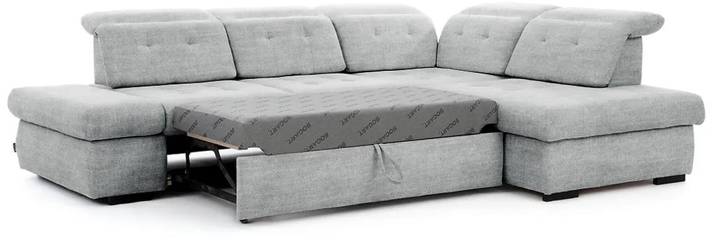 Canapea de colț Majores L cu funcție de dormit Dreapta - gri Vogue 14