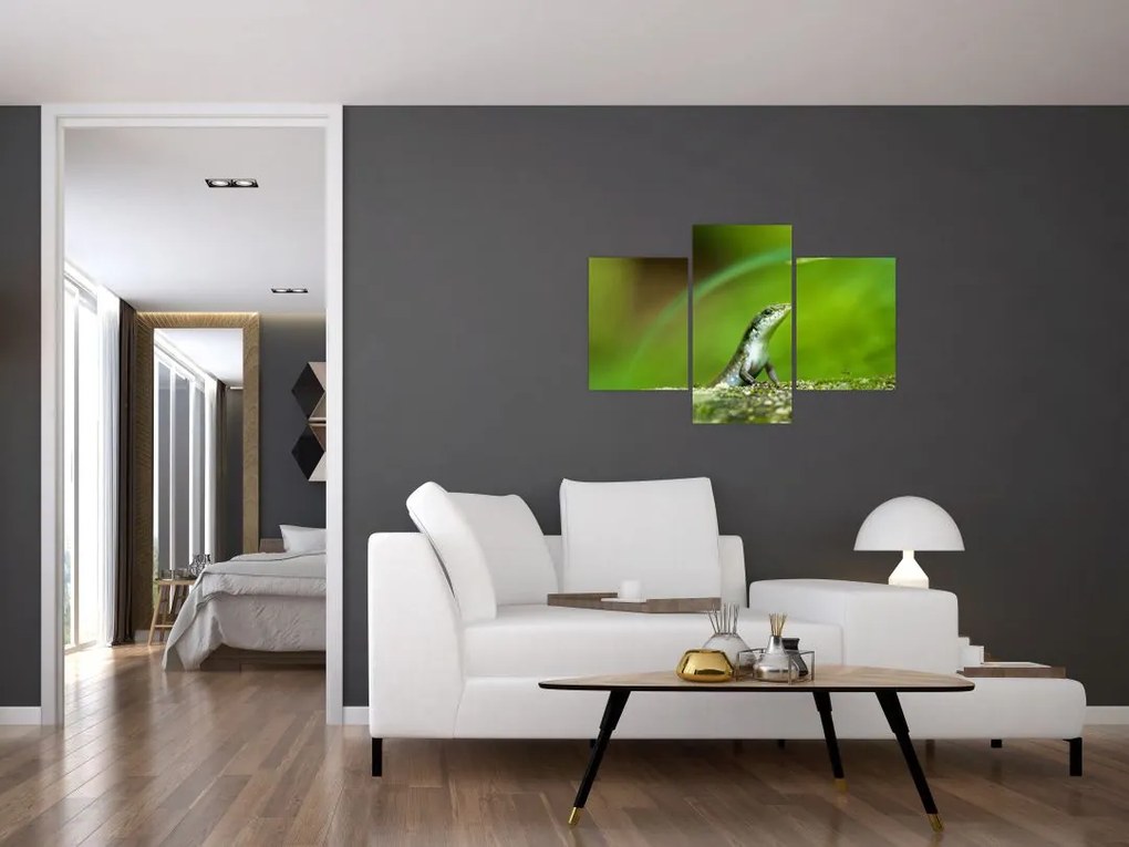 Tablou cu șopârlă (90x60 cm)