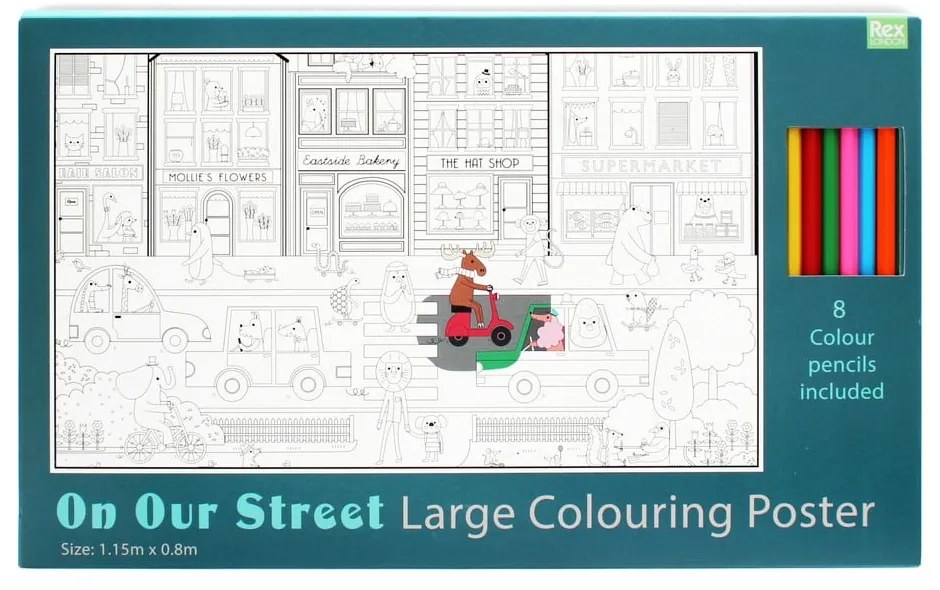Cărți de colorat On Our Street – Rex London