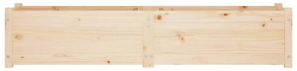 Strat inaltat de gradina, 2 buc., 150x31x31 cm, lemn masiv pin 2, Maro
