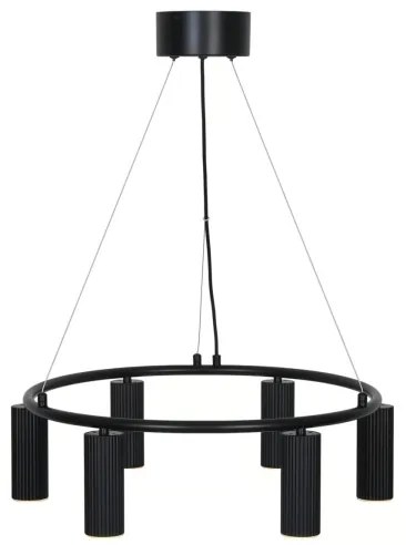 Nordlux - Lustră cu cablu VICO, 6 x GU10, 5W, 230V, negru
