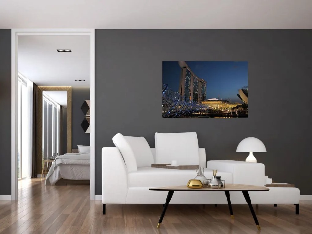 Tablou cu metropolă modernă (90x60 cm)