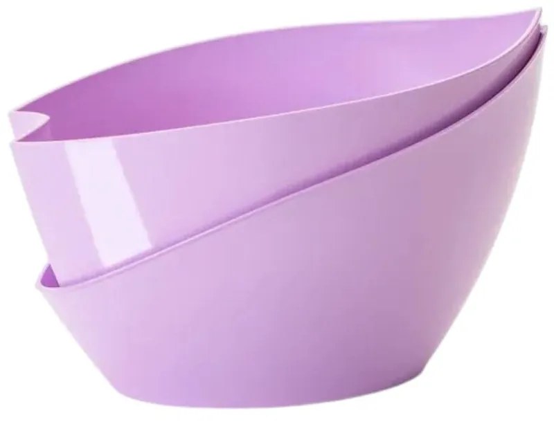 Ghiveci cu sistem de auto-irigare Plastia Doppio, roz-pastel