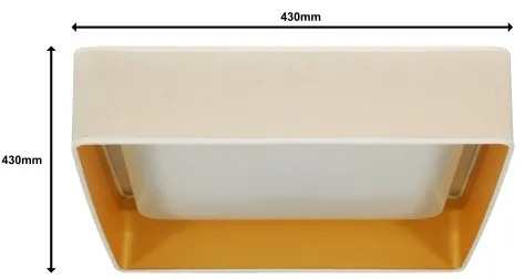 Brilagi - Plafonieră VELVET SQUARE LED/24W/230V crem