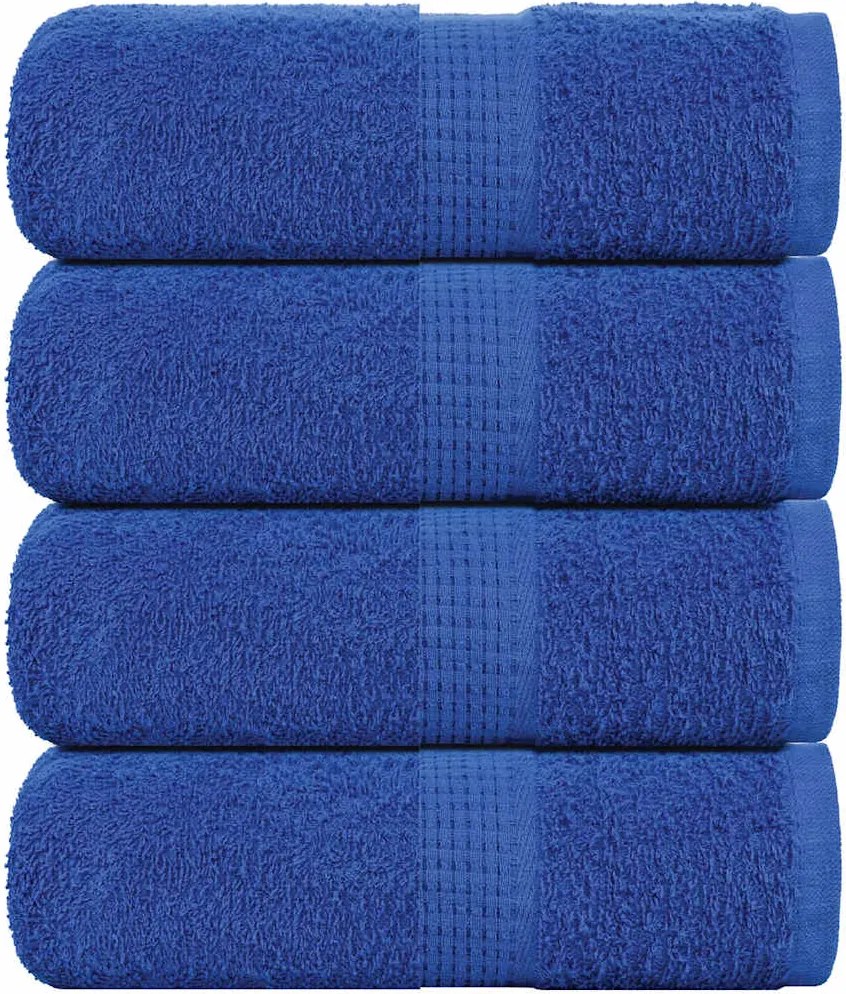 vidaXL Prosoape de baie, FROGN, 4 buc., albastru, 30x30 cm, 360 g/m²