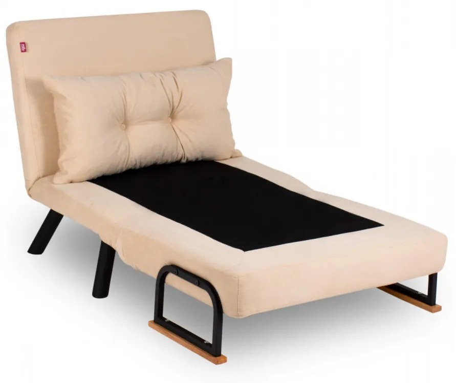 Fotoliu Extensibil Sando Single, Crem