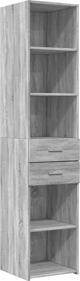 vidaXL Dulap înalt, gri sonoma, 40x42,5x185 cm, lemn prelucrat