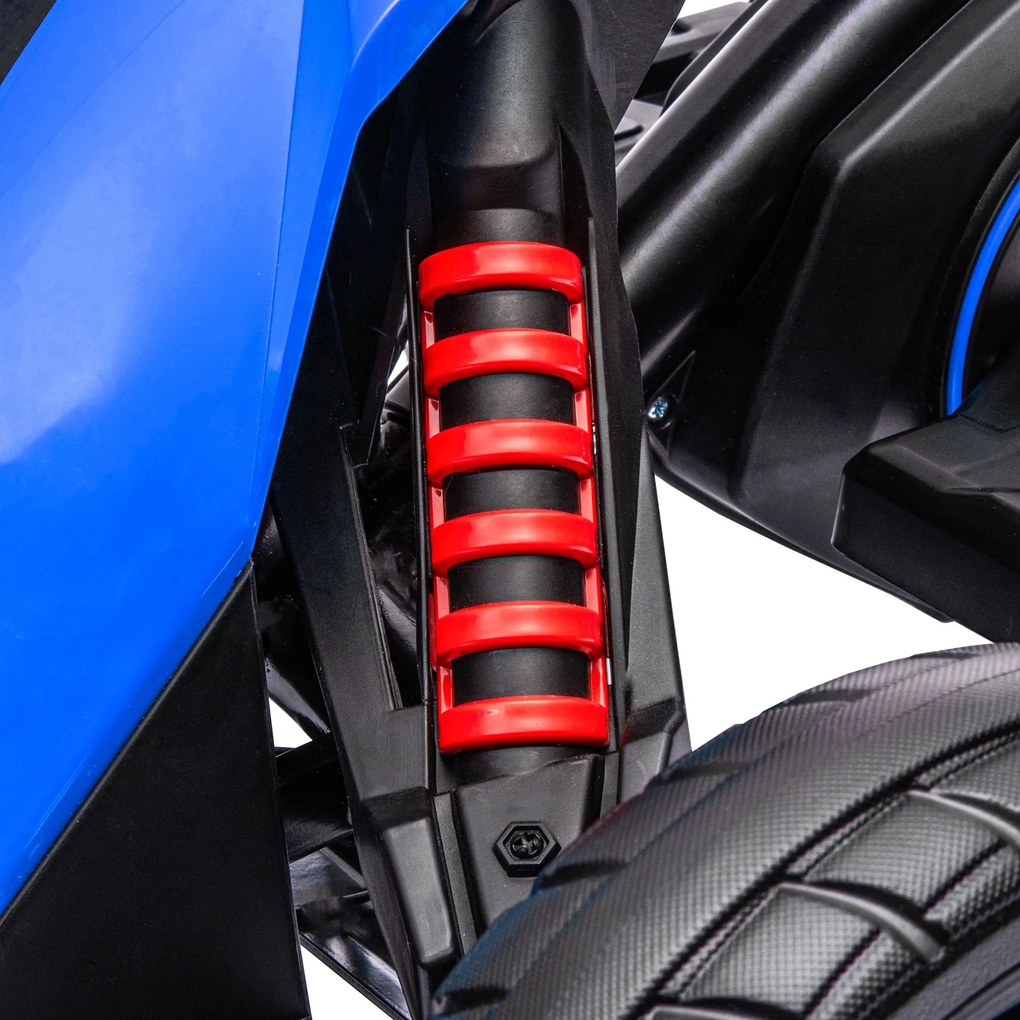 HOMCOM Kart Mașină Electrică pentru Copii 12V 3-8 Ani Viteză 3-5 km/h și Centură de Siguranță 100x58x58,5cm Albastru | Aosom Romania