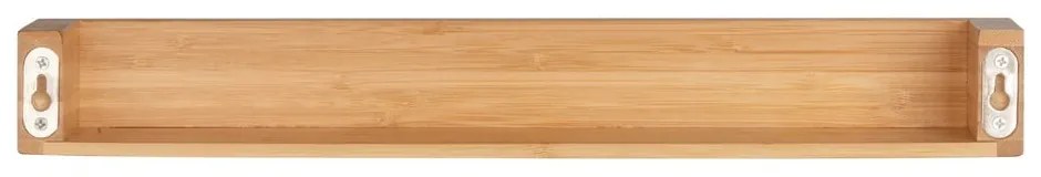 Raft de perete din bambus Wenko Dark, lățime 40 cm