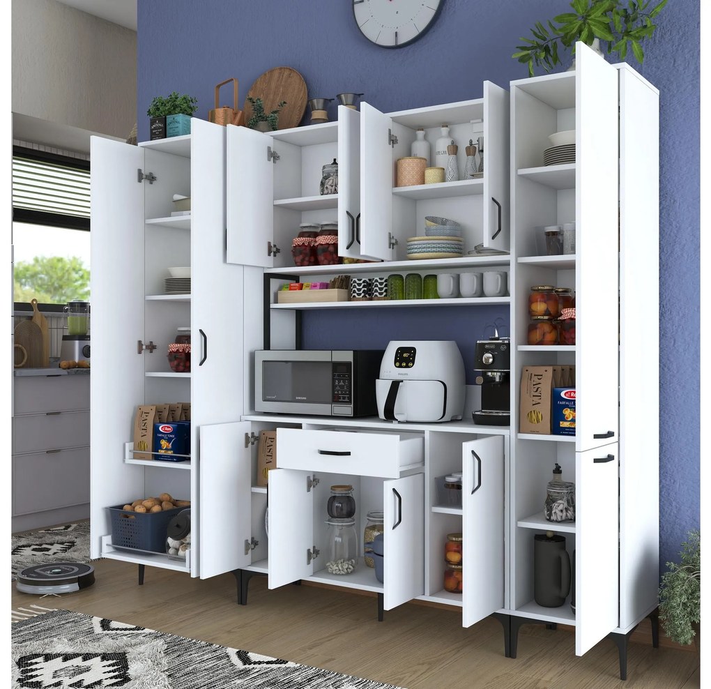 Set dulapuri bucătărie Bisaka 4 (alb) . 1094300