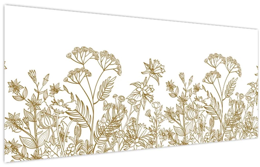 Tablou - Flori de câmp (120x50 cm)