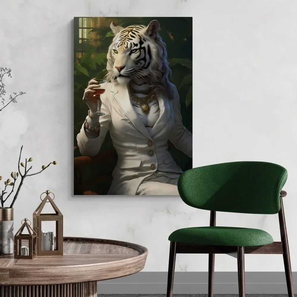 Tablou animal gangster tigroaică