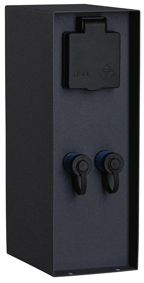 Paulmann 94700 - Stâlp exterior priză RIO 2Z SCHUKO 230V IP44