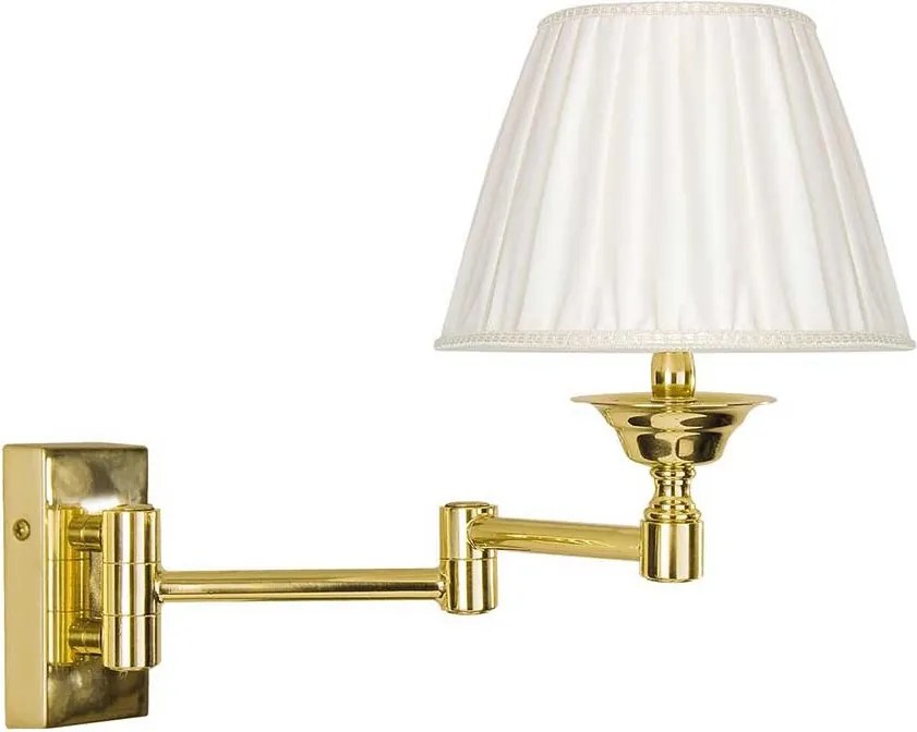 Aplica de perete din alama cu brat articulat Elegant