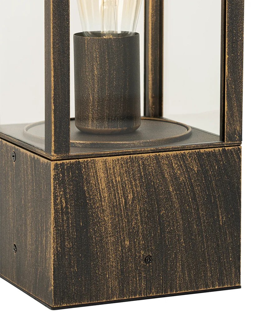 Lampă de podea vintage pentru exterior aur antic 40 cm IP44 - Charlois