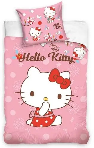 Lenjerie de pat Hello Kitty Little, 100 x135 cm, 40 x 60 cm