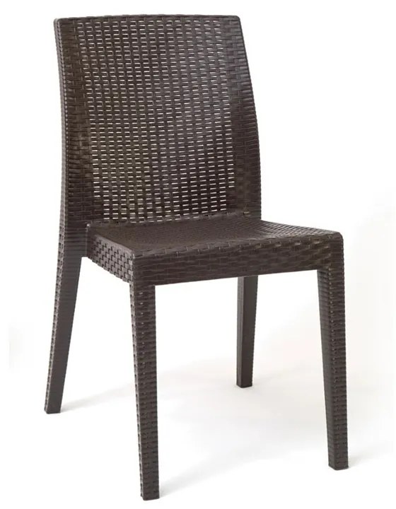 Scaun terasa Siena, 41x53x85 cm, maro, aspect ratan