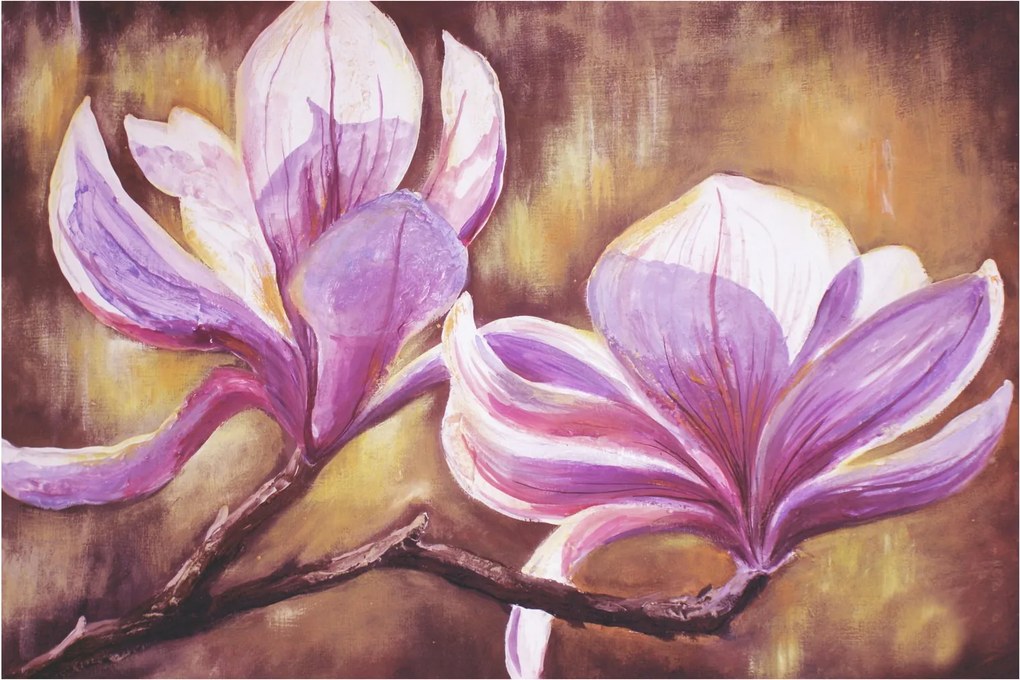 Tablou - Flori de magnolie (90x60 cm)