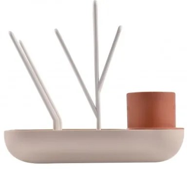 Suport pentru uscarea biberoanelor Beaba bej/portocaliu