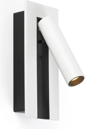 Aplica cu reader LED directionabil stil minimalist GABO alb