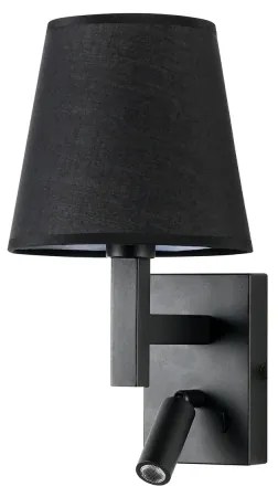 Lampă LED de perete Brilagi DEYA 1xE14/40W/230V + LED/3W negru