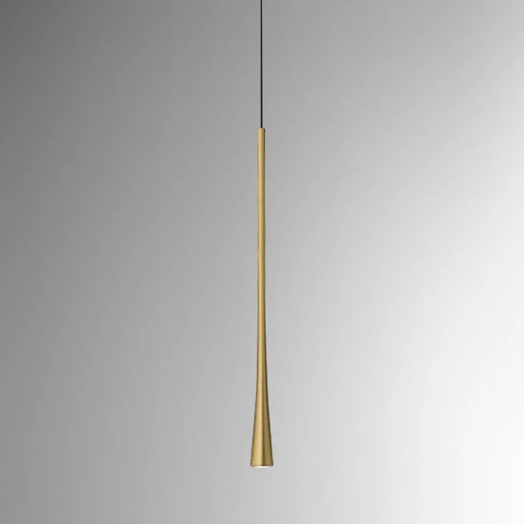 Lustra suspendata, Pendul LED slim DAFNE H-60cm alb, negru sau auriu