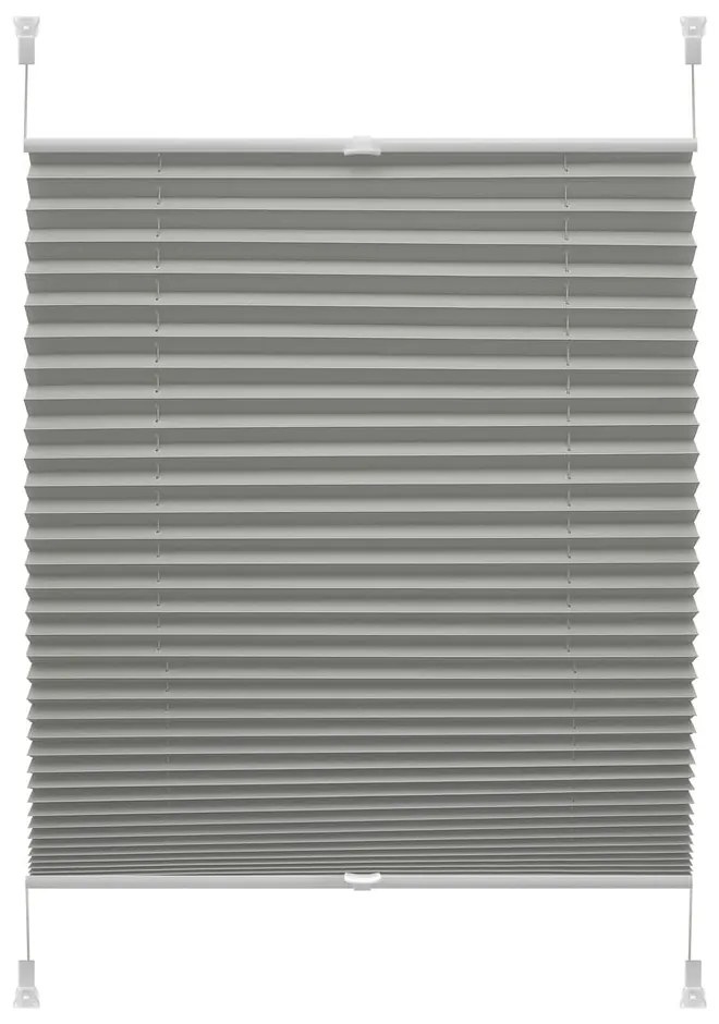 Jaluzea gri antracit 80x150 cm Plisé Verona Termo – Gardinia